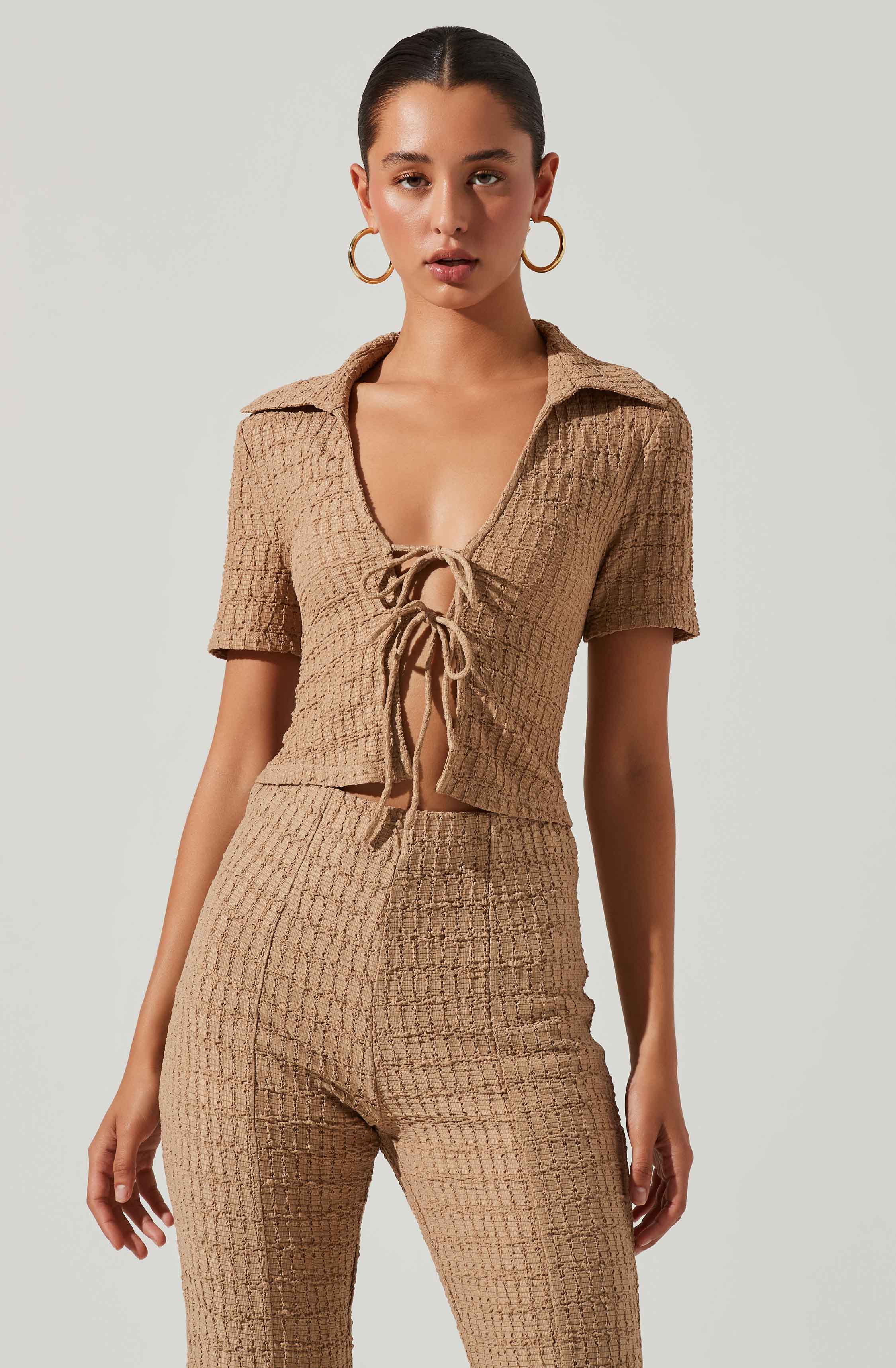 Acting Nice Jumpsuit - Taupe