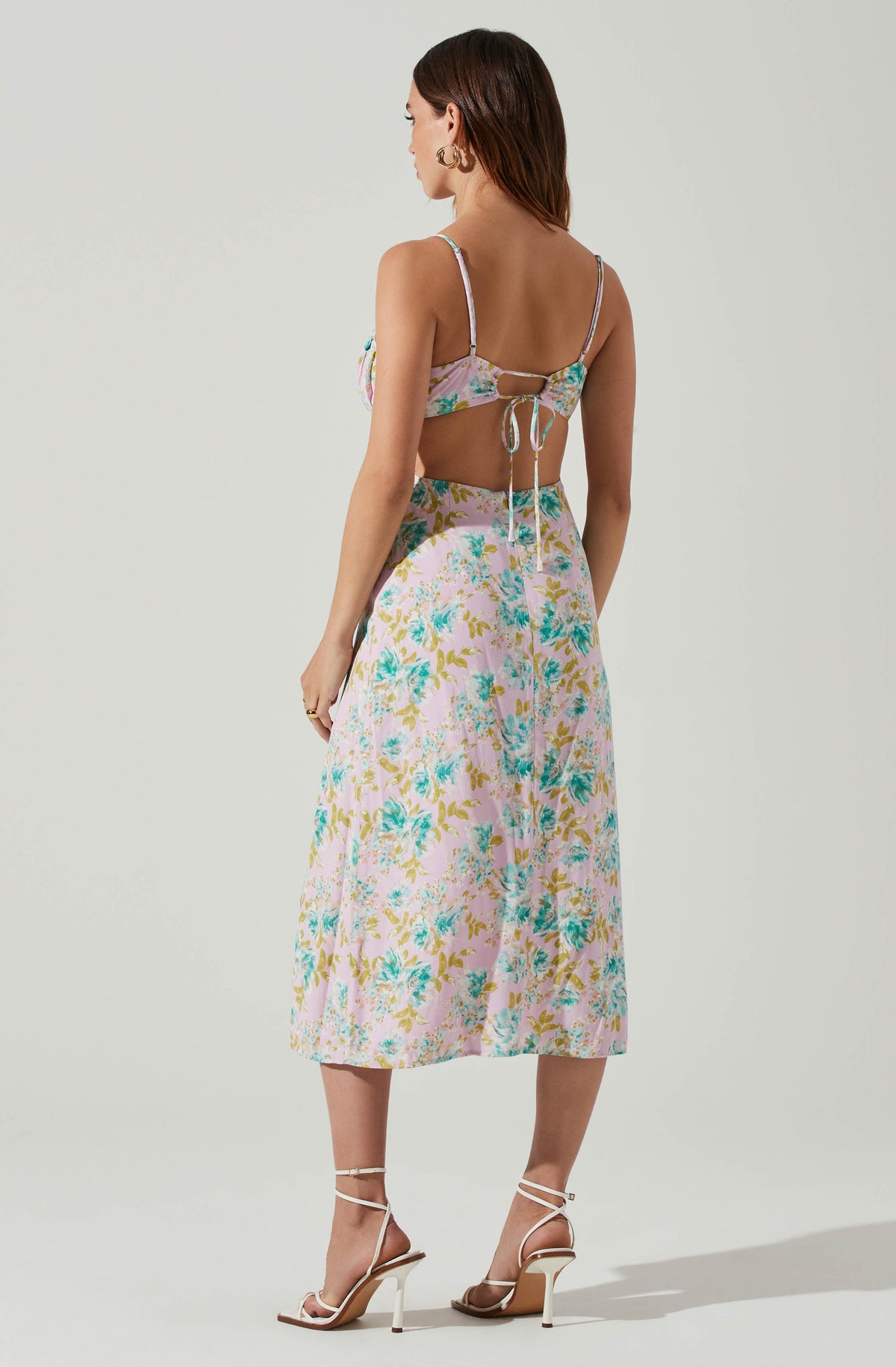 Avalee Floral Cutout Midi Dress – ASTR The Label