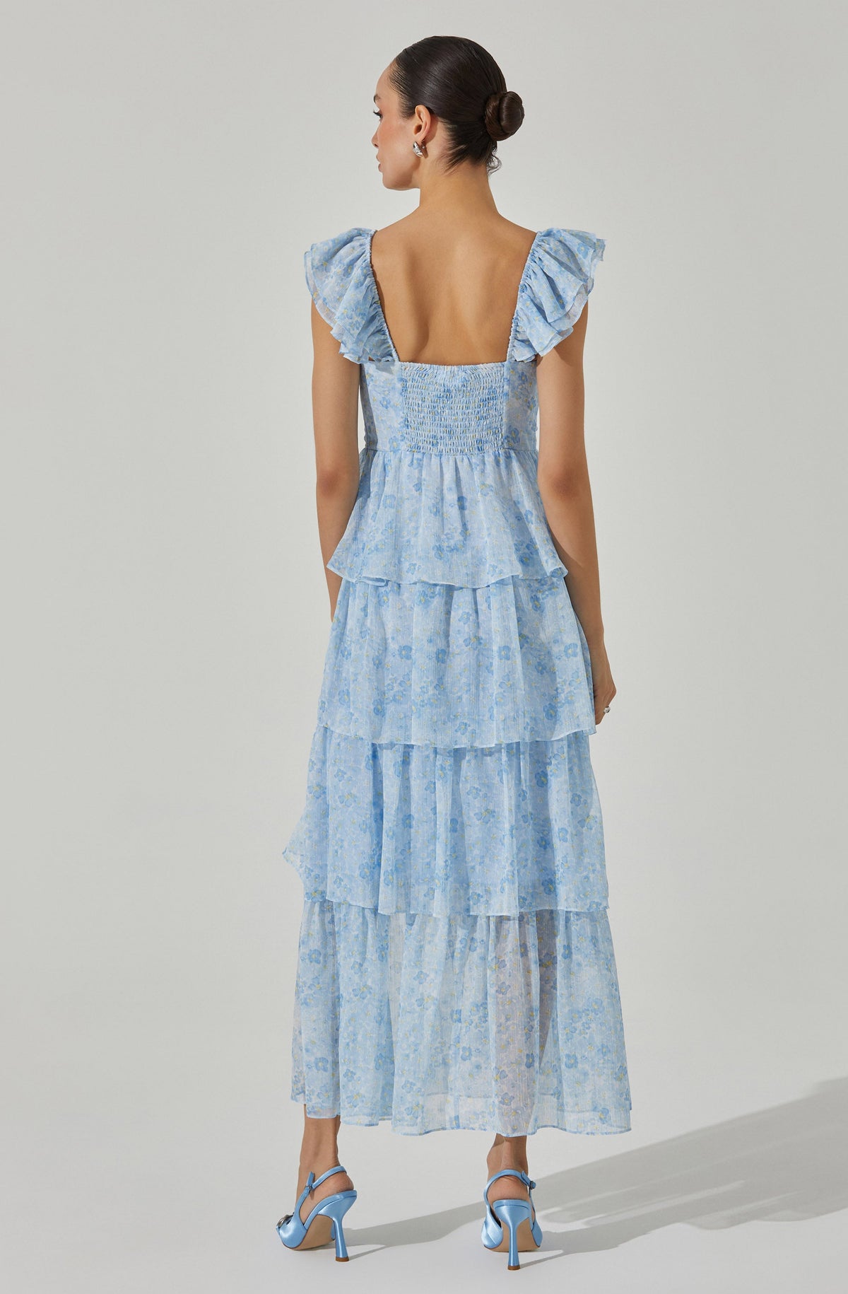 Midsummer Floral Tiered Maxi Dress – ASTR The Label
