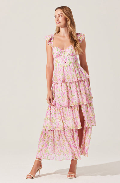 Midsummer Floral Tiered Maxi Dress