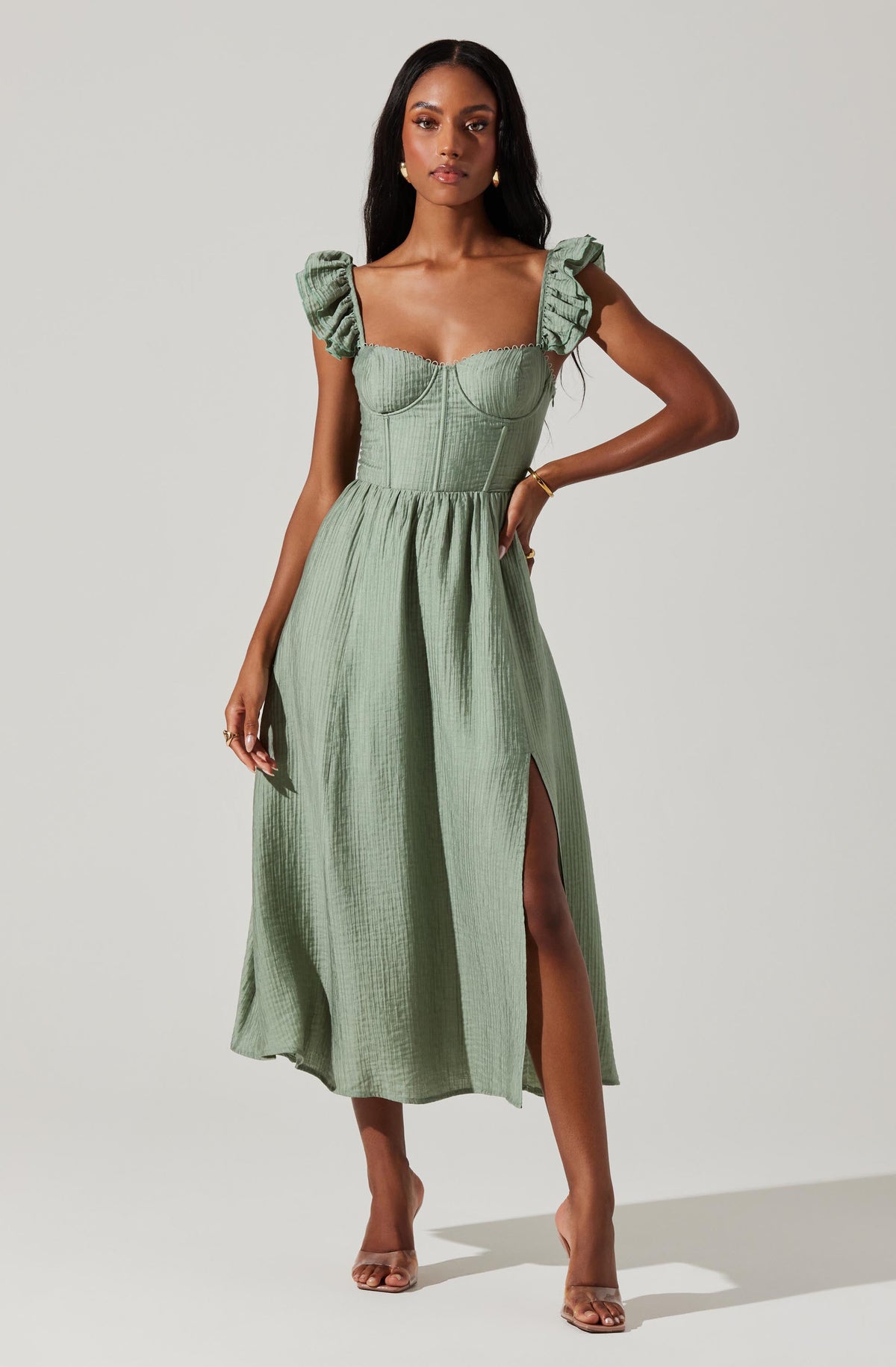 Wedelia Bustier Midi Dress ASTR the Label