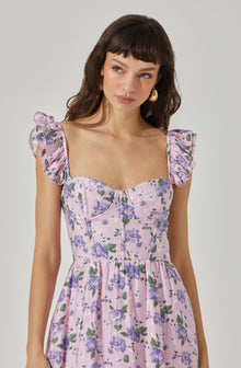 Wedelia Floral Bustier Ruffle Midi … curated on LTK