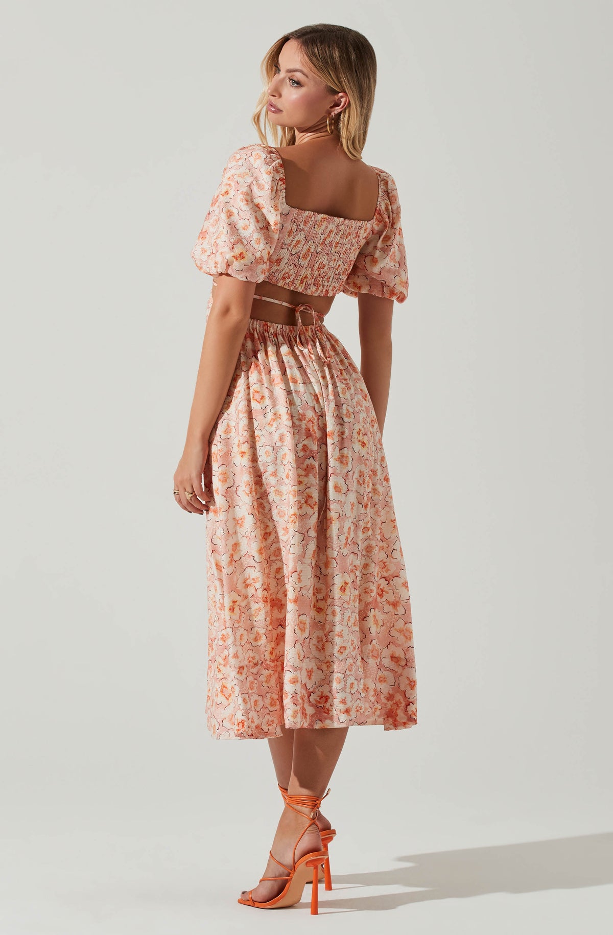Talina Floral Cutout Midi Dress – ASTR The Label
