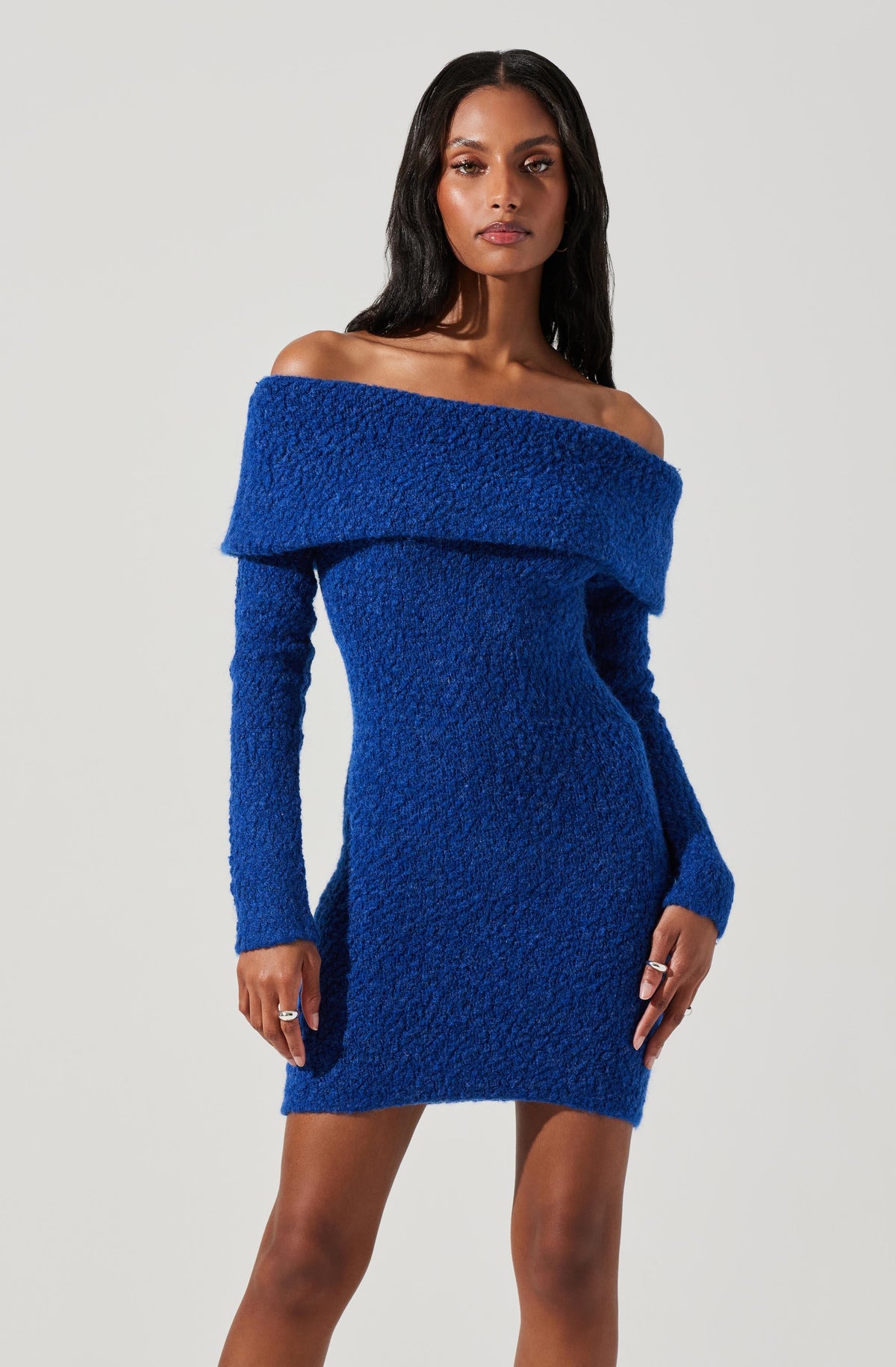 Off the shoulder hoodie dress best sale