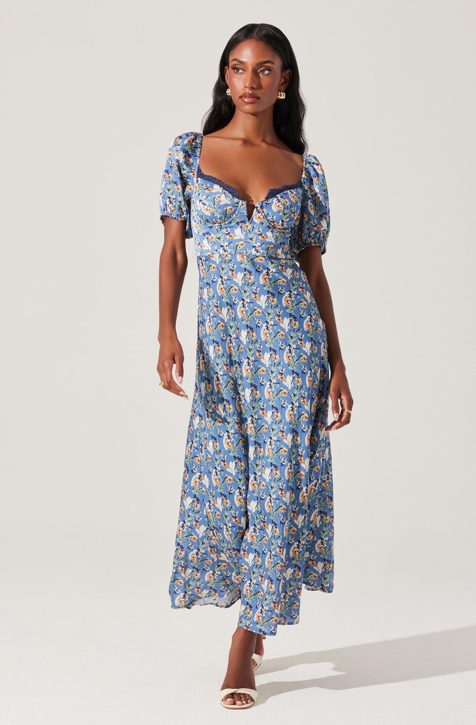 Sylvie Floral Bustier Maxi Dress