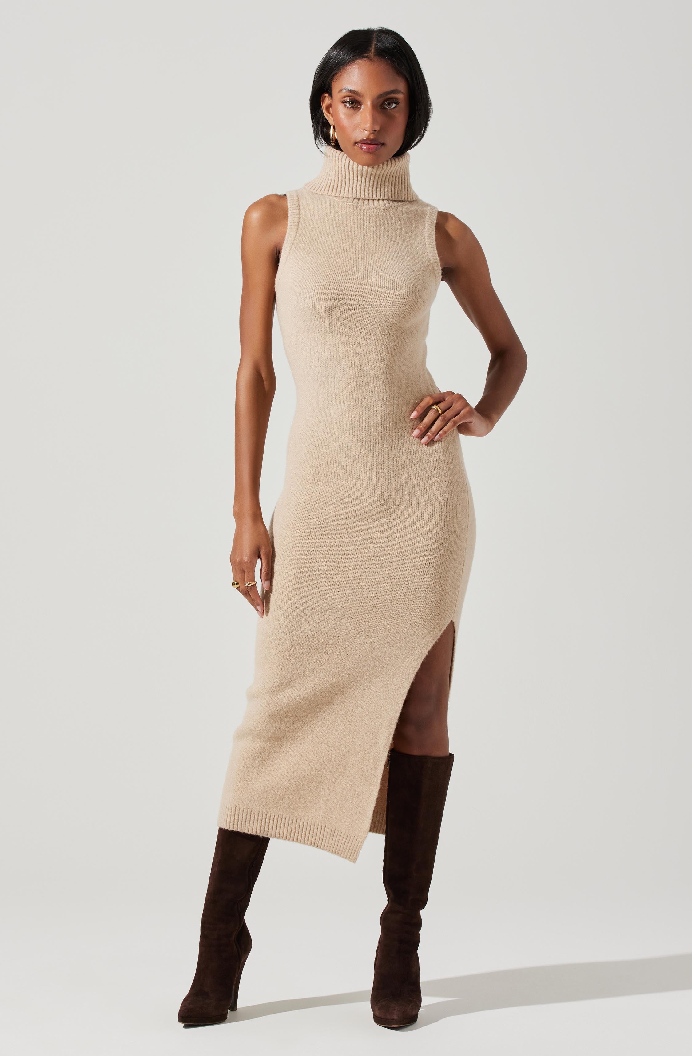 Netari Sweater Dress Tunic – Chic Vein