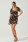 Sticky add to cart - Elandra Floral Burnout Puff Sleeve Mini Dress