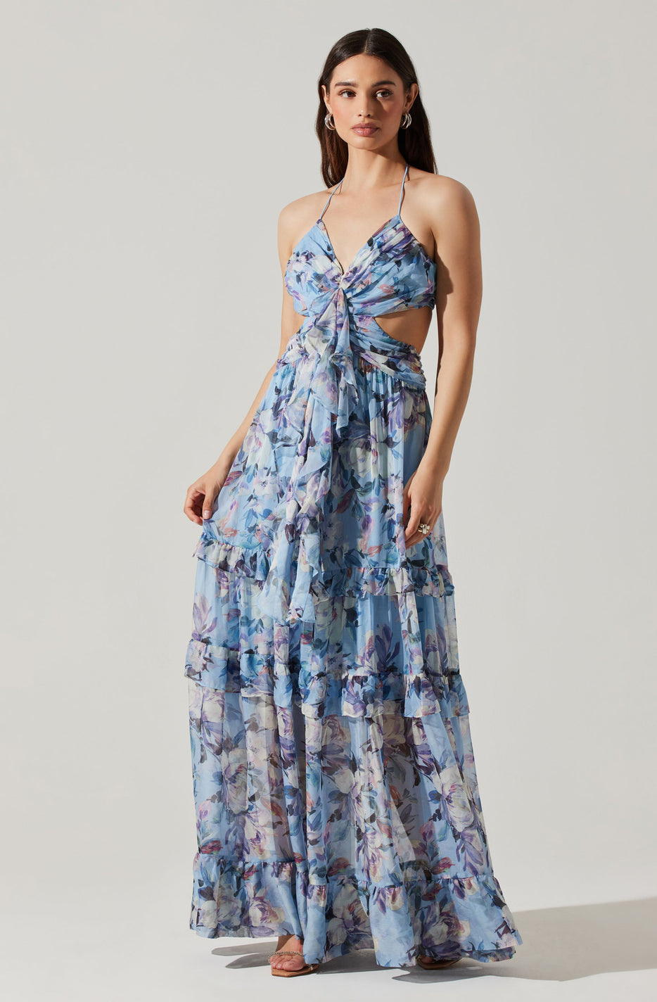 Kitsune Floral Maxi Dress