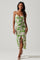 Sticky add to cart - Palmero Floral Ruched Midi Dress