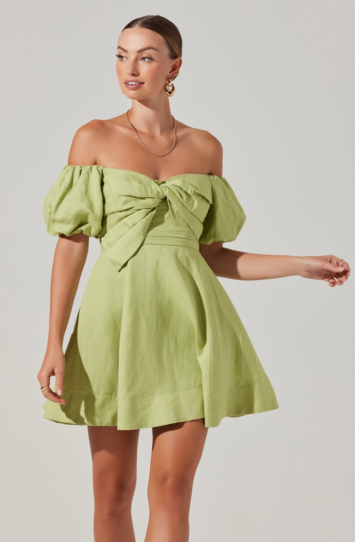 Mini dress off shoulder hotsell