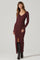 Sticky add to cart - Glenda V-neck Maxi Sweater Dress