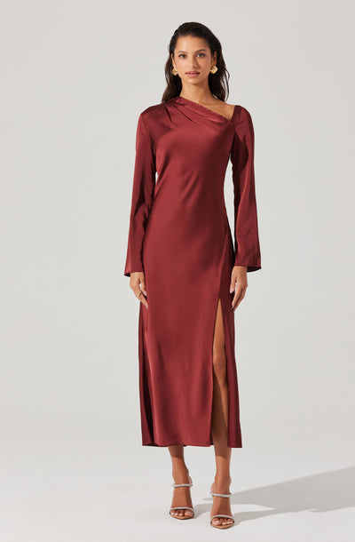 Catriona Satin Maxi Dress