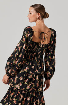 Aumie Tiered Floral Maxi Dress ASTR the Label