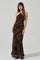 Sticky add to cart - Briotte Velvet Burnout Maxi Dress