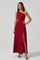 Sticky add to cart - Atoila One Shoulder Satin Maxi Dress