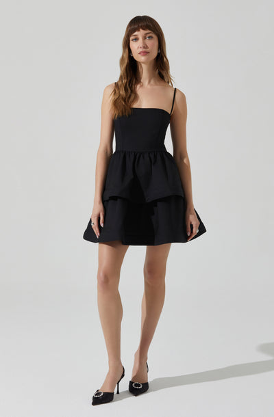 Leola Tiered Skater Mini Dress