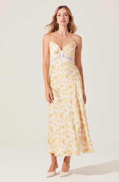 Ivanna Floral Lace Maxi Dress