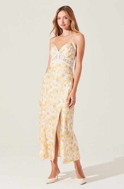 Ivanna Floral Lace Maxi Dress