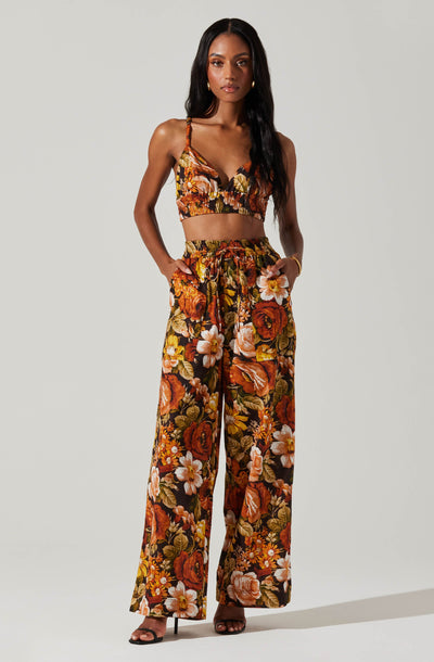 Femi Floral Wide Leg Pants