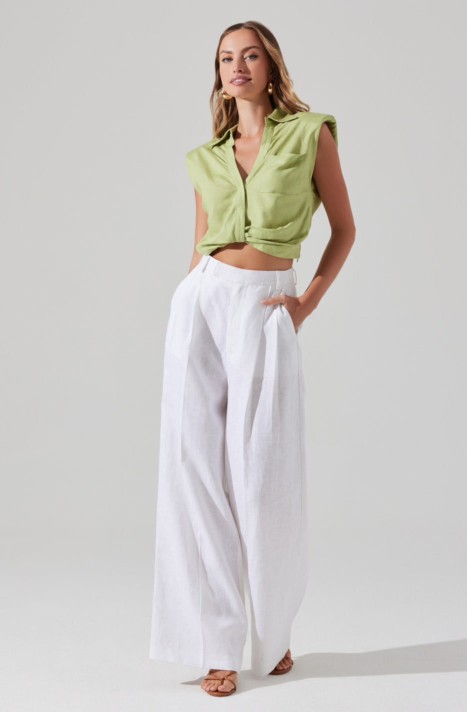 Milani Wide Leg Trouser Pants