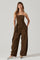 Sticky add to cart - Bryony Tailored Pleat Belted Jumpsuit