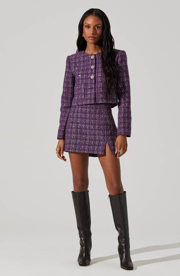 Covina Tweed Mini Skirt