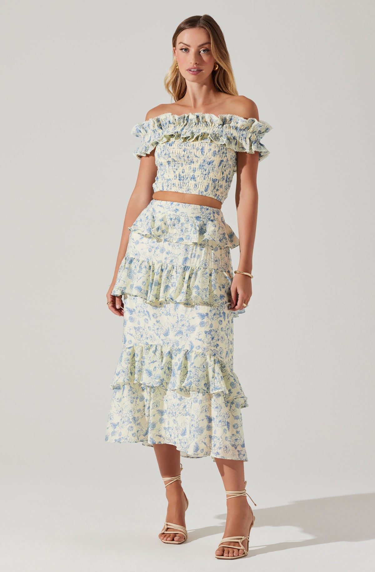 Foufette Floral Tiered Skirt – ASTR The Label