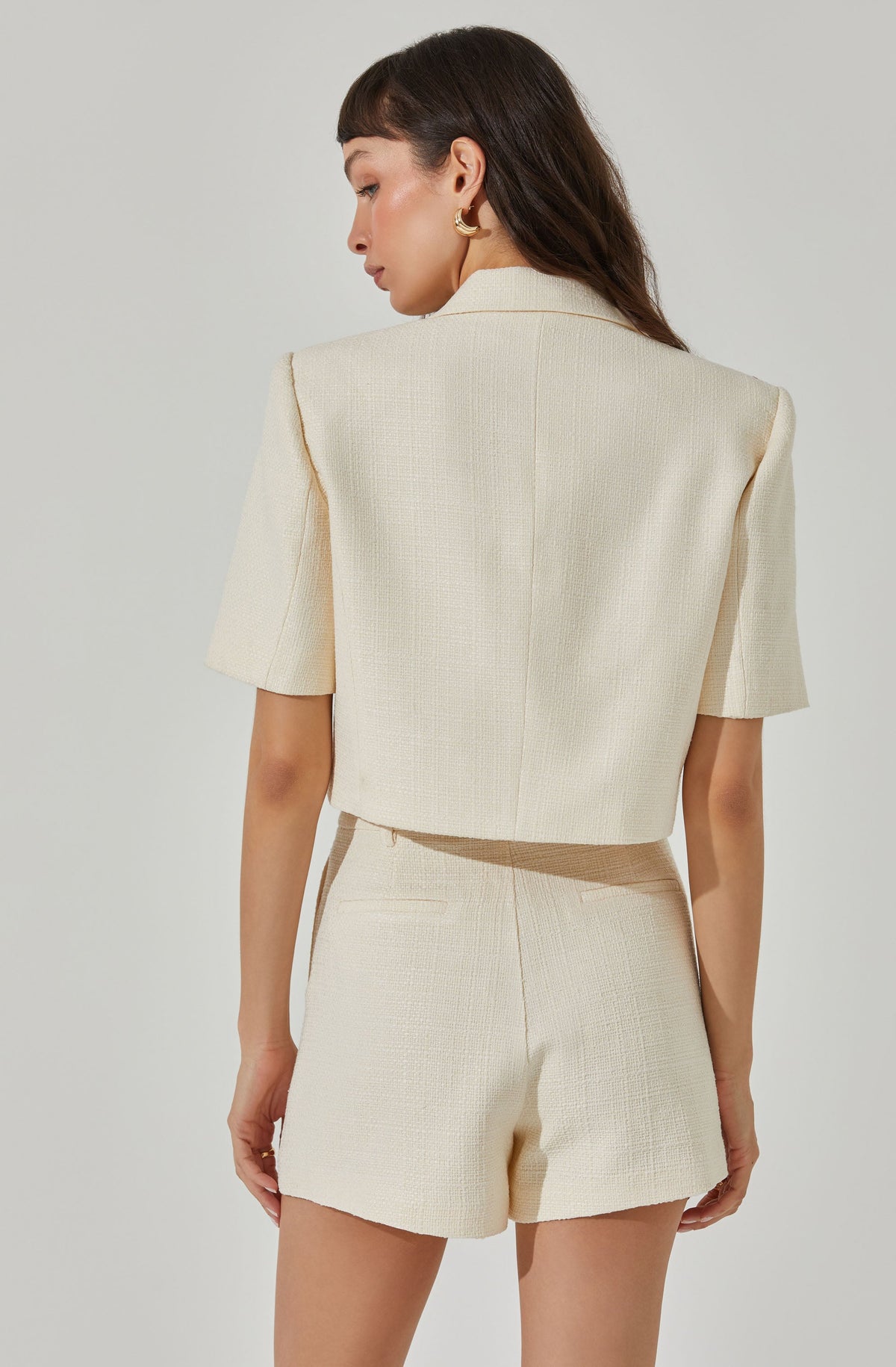Milena Cropped Tweed Jacket – ASTR The Label