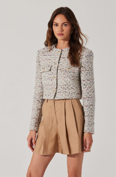 Covina Cropped Tweed Jacket