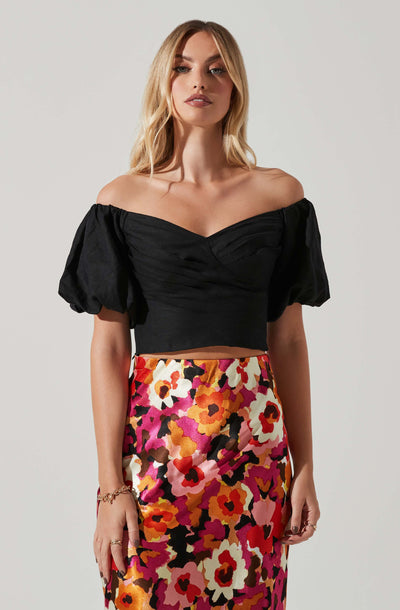 Laurana Off Shoulder Puff Sleeve Top