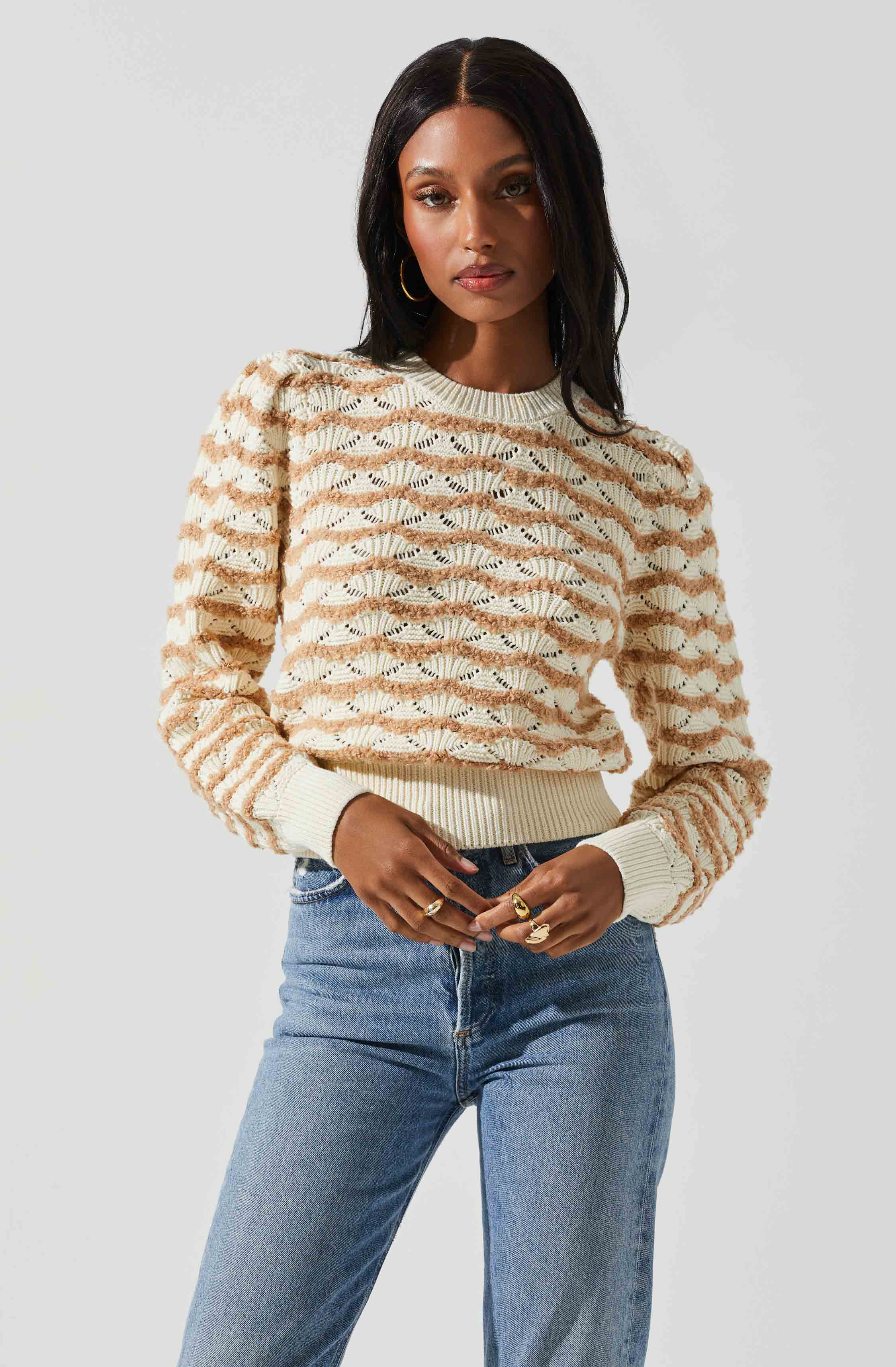 Pointelle Knit Sweater – Beyond the Alley Boutique
