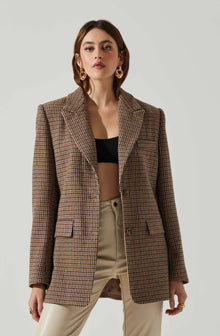 Pauline Blazer in Brown & Cream curated on LTK