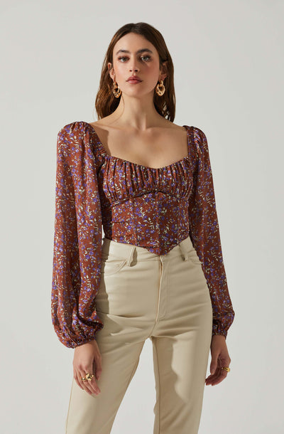 Penny Floral Puff Sleeve Top