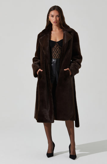 Maisie Faux Fur Longline Coat