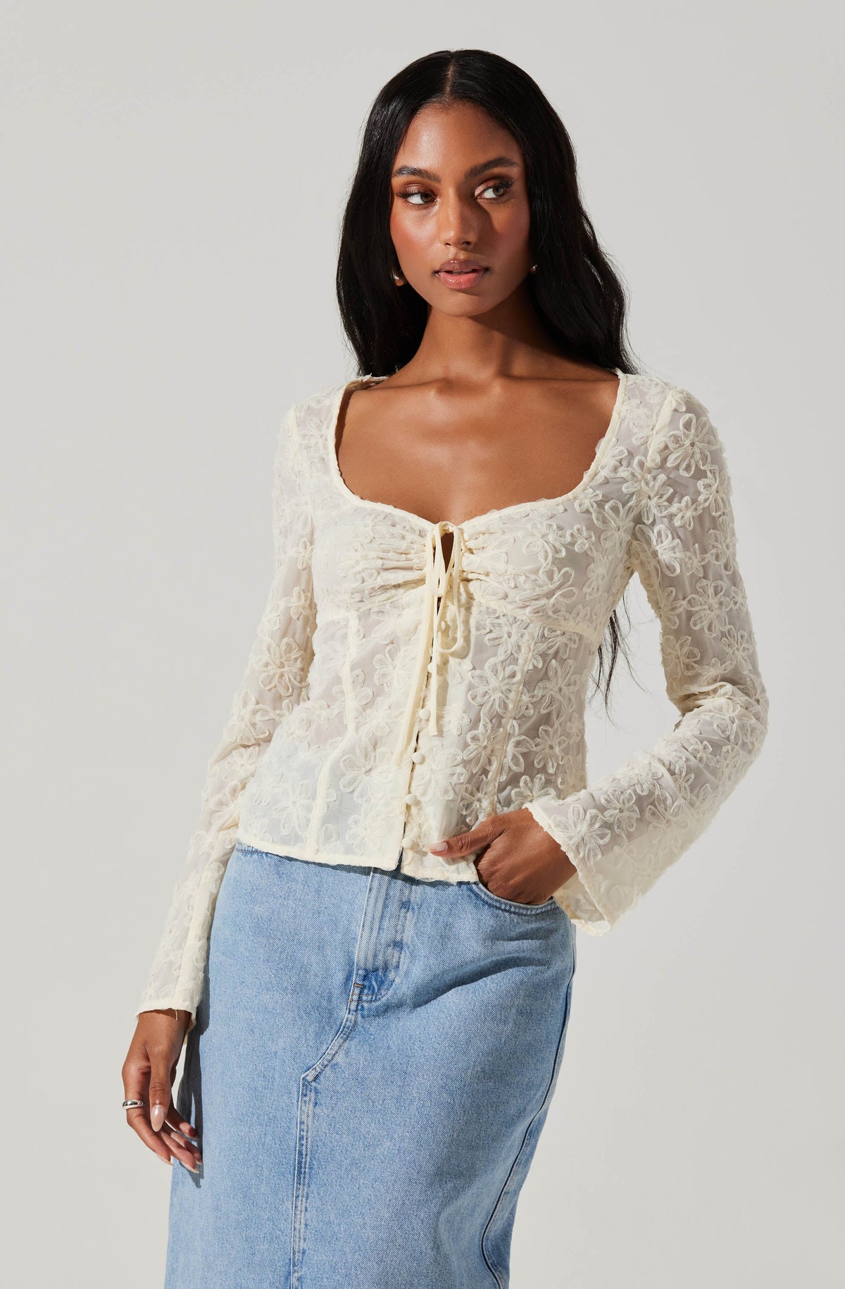 White Lace Sheer Tank Top – Free From Label