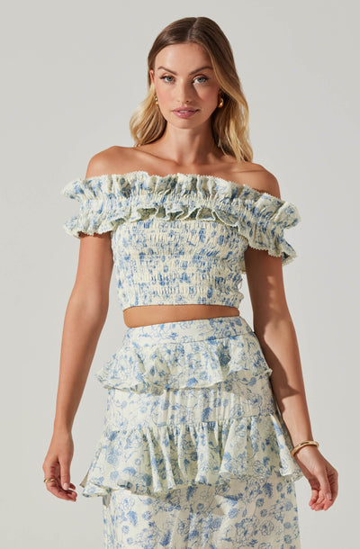 Foufette Off Shoulder Floral Top