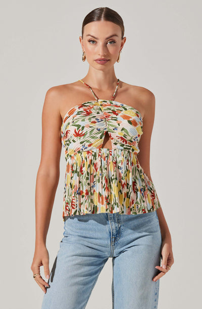 Tamaryn Halter Tie Neck Top