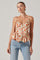 Sticky add to cart - Emmy Floral Embellished Peplum Top