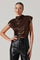 Sticky add to cart - Solange Metallic Mock Neck Top