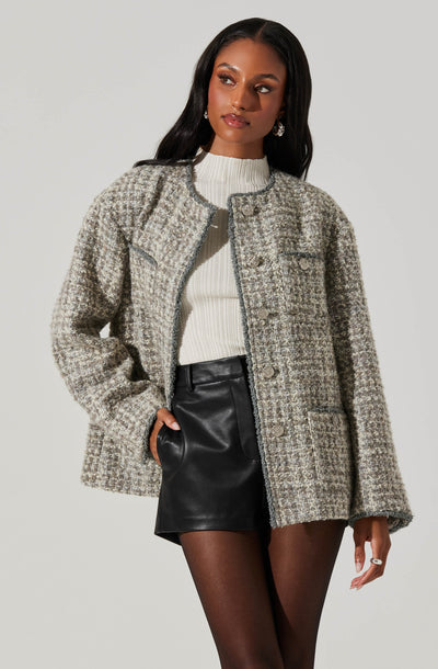 Perona Tweed Oversized Coat