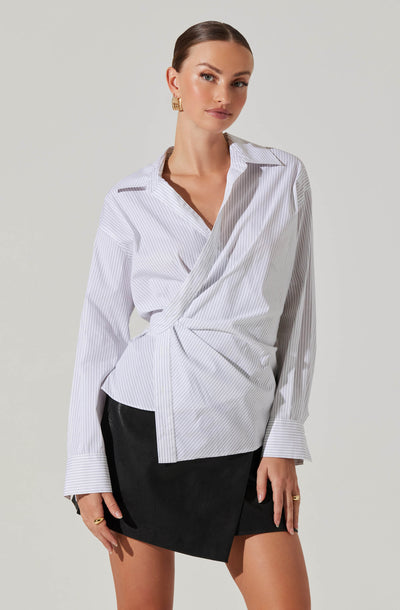 Flykra Asymmetrical Wrap Shirt