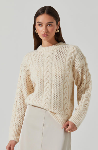 Lisbeth Cable Knit Sweater