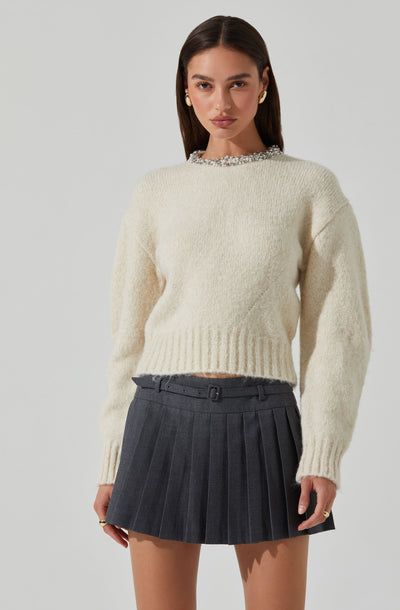 Rowyn Embellished Collar Sweater