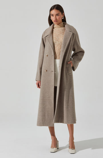 Seeley Double Breasted Longline Coat