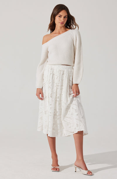 Ceren Crochet Lace Skirt