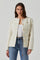 Sticky add to cart - Sarae Collarless Tweed Jacket