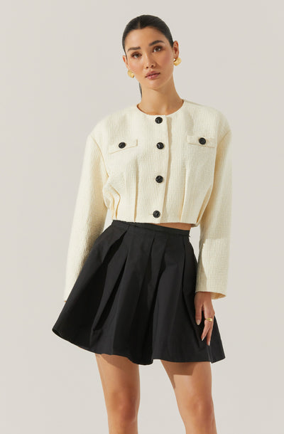 Edana Cropped Tailored Jacket