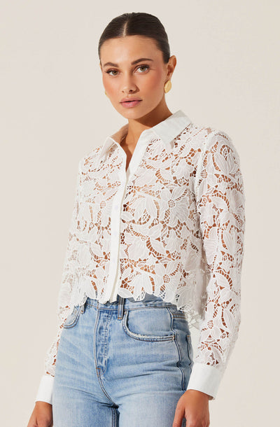 Isabis Floral Lace Top