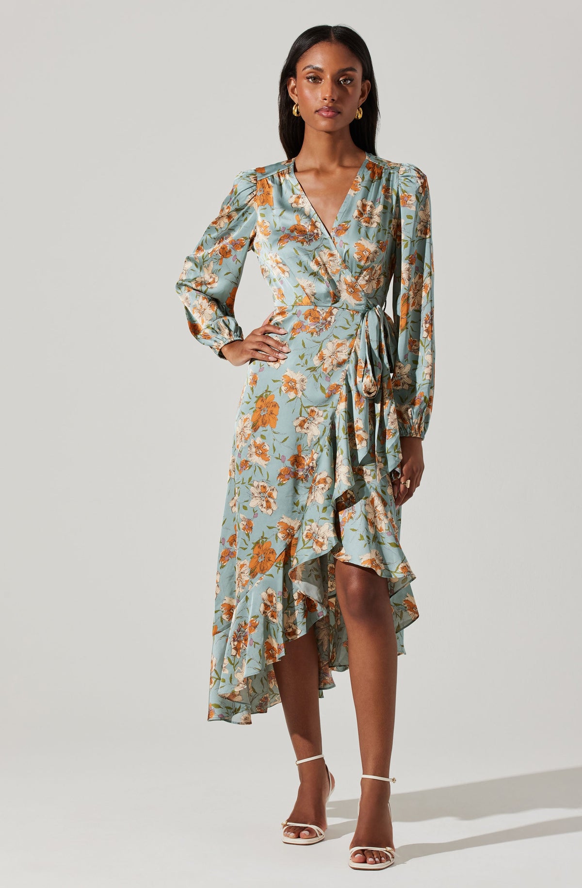 Ines Long Sleeves Midi Dress | Made to Order – Soler London