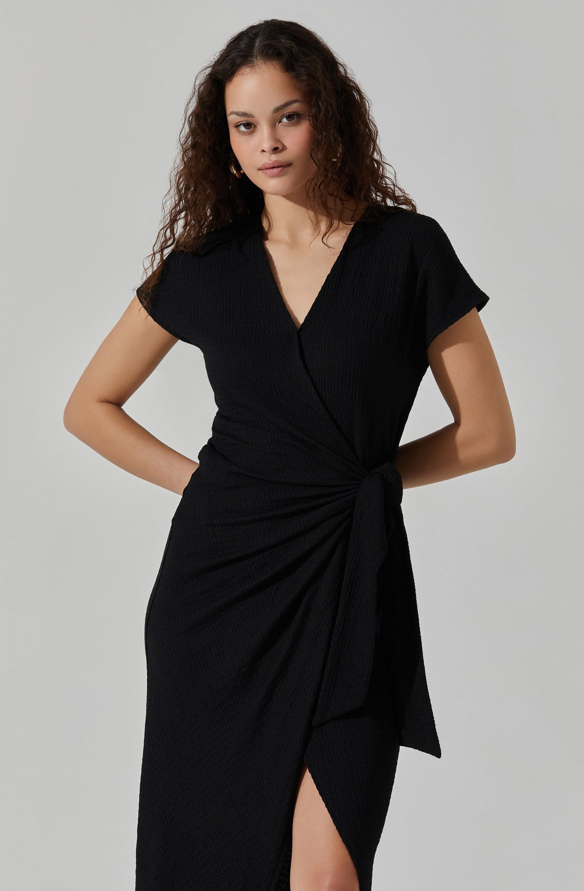 Knit Wrap Midi Dress– ASTR the Label